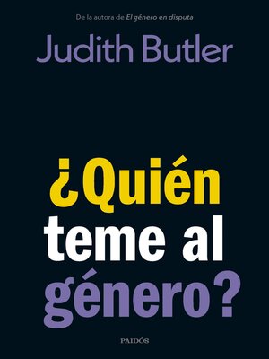 cover image of ¿Quién teme al género?